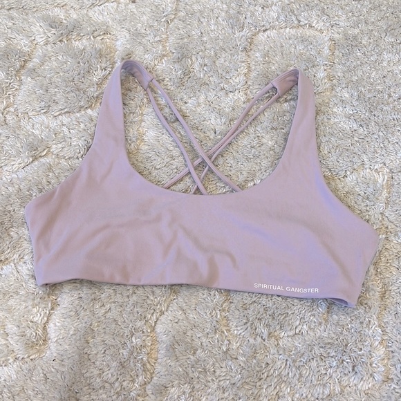 Spiritual Gangster Other - ✨ 5 for $20 ✨ Spiritual Gangster Studio Eco Jersey Sports Bra in Rose Quartz